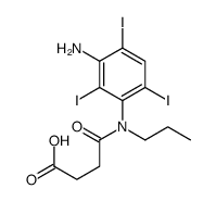 3-[[N-(3-Amino-2,4,6-triiodophenyl)-N-propylamino]carbonyl]propionic acid Structure