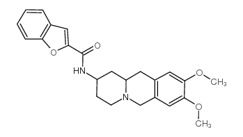 n-(8,9-dimethoxy-1,3,4,6,11,11a-hexahydro-2h-benzo[b]quinolizin-2-yl)-benzofuran-2-carboxamide结构式
