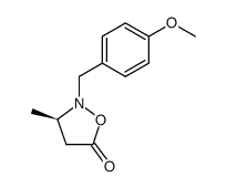 N-p-methoxybenzyl-3-methylisoxazolidin-5-one Structure