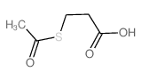 3-(Acetylthio)propanoic acid Structure