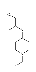 1-Ethyl-N-(1-methoxy-2-propanyl)-4-piperidinamine Structure