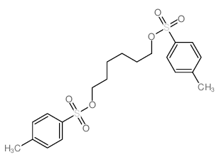 1-methyl-4-[6-(4-methylphenyl)sulfonyloxyhexoxysulfonyl]benzene结构式