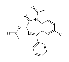 oxazepam 1,3-diacetate Structure
