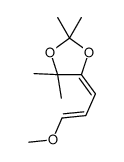 5-(3-methoxyprop-2-enylidene)-2,2,4,4-tetramethyl-1,3-dioxolane结构式