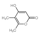 5,6-二甲基-4-羟基-2-羰基吡喃结构式