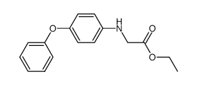 ethyl 2-[(4-phenoxyphenyl)amino]acetate结构式