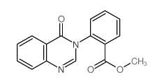 2-(4-氧代-3(4H)-喹唑啉基)苯甲酸甲酯结构式