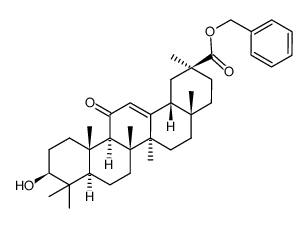 benzyl (20β)-3β-hydroxy-12-oxoolean-12-en-29-oate Structure