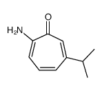 2,4,6-Cycloheptatrien-1-one,2-amino-6-(1-methylethyl)-(9CI)结构式