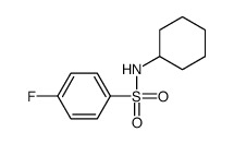 N-环己基4-氟苯磺酰胺结构式