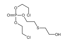 bis(2-chloroethyl) 2-(2-hydroxyethylsulfanyl)ethyl phosphate结构式