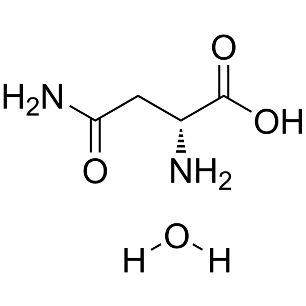 D-天冬酰胺(一水物)结构式