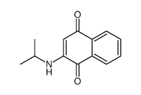 2-(Isopropylamino)-1,4-naphthoquinone结构式