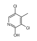 2-羟基-3,5-二氯-4-甲基吡啶结构式
