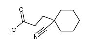 3-(1-cyanocyclohexyl)propanoic acid结构式