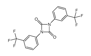 1,3-bis[3-(trifluoromethyl)phenyl]-1,3-diazetidine-2,4-dione结构式