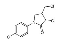 3-chloro-4-(chloromethyl)-1-(4-chlorophenyl)pyrrolidin-2-one Structure