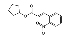 cyclopentyl 3-(2-nitrophenyl)prop-2-enoate Structure