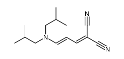 2-[3-[bis(2-methylpropyl)amino]prop-2-enylidene]propanedinitrile Structure
