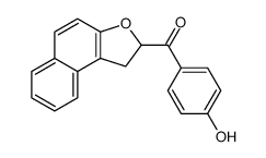 1,2-dihydrobenzo[e][1]benzofuran-2-yl-(4-hydroxyphenyl)methanone结构式