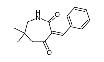 3-benzylidene-6,6-dimethyl-azepane-2,4-dione Structure
