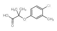 2-(4-CHLORO-3-METHYL-PHENOXY)-2-METHYL-PROPIONIC ACID结构式