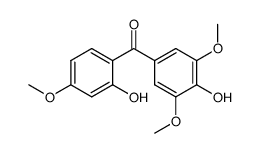 2,4'-Dihydroxy-3',4,5'-trimethoxybenzophenon Structure