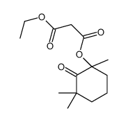 1-O-ethyl 3-O-(1,3,3-trimethyl-2-oxocyclohexyl) propanedioate结构式