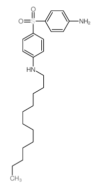 N-[4-(4-aminophenyl)sulfonylphenyl]dodecan-1-amine结构式