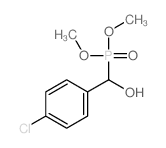 Phosphonicacid, P-[(4-chlorophenyl)hydroxymethyl]-, dimethyl ester结构式