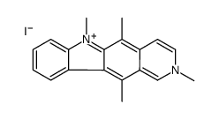 2,5,6,11-tetramethylpyrido[4,3-b]carbazol-2-ium,iodide Structure