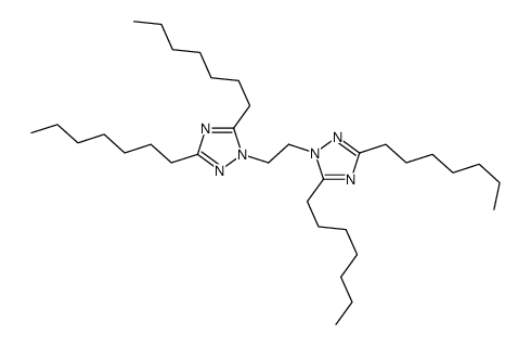 1-[2-(3,5-diheptyl-1,2,4-triazol-1-yl)ethyl]-3,5-diheptyl-1,2,4-triazole Structure