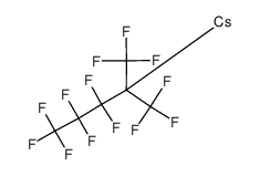 perfluoro-2-methylpentan-2-ylcaesium Structure
