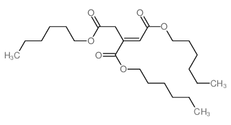 1-Propene-1,2,3-tricarboxylicacid, 1,2,3-trihexyl ester结构式