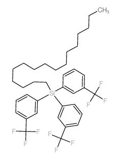 Benzene,1,1',1''-(hexadecylsilylidyne)tris[3-(trifluoromethyl)-结构式