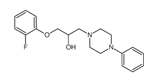 α-[(2-Fluorophenoxy)methyl]-4-phenyl-1-piperazineethanol Structure