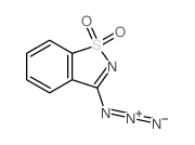 1,2-Benzisothiazole, 3-azido-, 1, 1-dioxide Structure