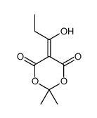 5-(1-hydroxypropylidene)-2,2-dimethyl-1,3-dioxane-4,6-dione结构式