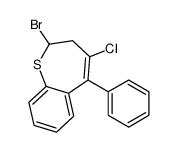 2-bromo-4-chloro-5-phenyl-2,3-dihydro-1-benzothiepine Structure