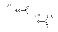 Acetic Acid Copper Salt Hydrate Structure