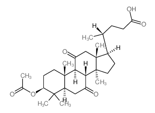 (4R)-4-[(3S,5S,8R,9S,10S,13R,14S,17R)-3-acetyloxy-4,4,10,13,14-pentamethyl-7,11-dioxo-2,3,5,6,8,9,12,15,16,17-decahydro-1H-cyclopenta[a]phenanthren-17-yl]pentanoic acid结构式