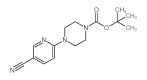5-氰基-2-[4-丁氧基羰基(哌嗪子)]吡啶结构式