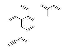 2-丙烯腈与二乙烯苯和2-甲基-1,3-丁二烯的聚合物的水解产物结构式