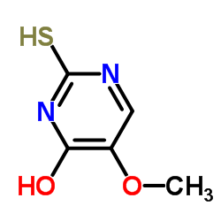 5-甲氧基-2-巯基-4-嘧啶醇结构式