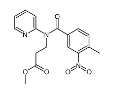 3-(4-甲基-3-硝基-n-(吡啶-2-基)苯酰胺)丙酸甲酯结构式