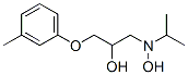 1-[Hydroxy(1-methylethyl)amino]-3-(3-methylphenoxy)-2-propanol结构式
