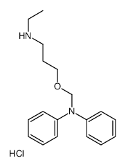 3-[(Diphenylamino)methoxy]-N-ethyl-1-propanaminium chloride Structure