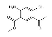 methyl 3-acetyl-4-hydroxy-6-amino benzoate结构式