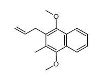 2-allyl-1,4-dimethoxy-3-methylnaphthalene结构式