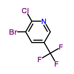 3-溴-2-氯-5-三氟甲基吡啶结构式